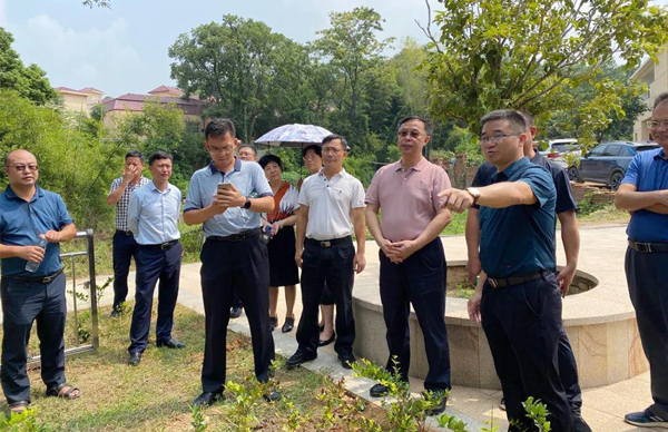 廣東省生態(tài)環(huán)境廳、江西省生態(tài)環(huán)境廳考察調(diào)研我司農(nóng)村生活污水處理站