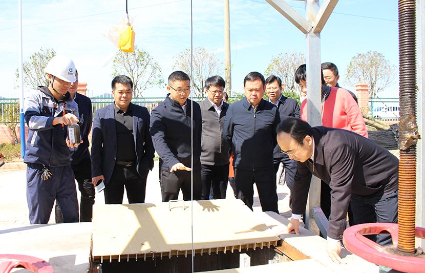 江西省生態(tài)環(huán)境廳黨組書記、廳長(zhǎng)徐延彬一行蒞臨挺進(jìn)環(huán)保和樂新村項(xiàng)目點(diǎn)視察調(diào)研